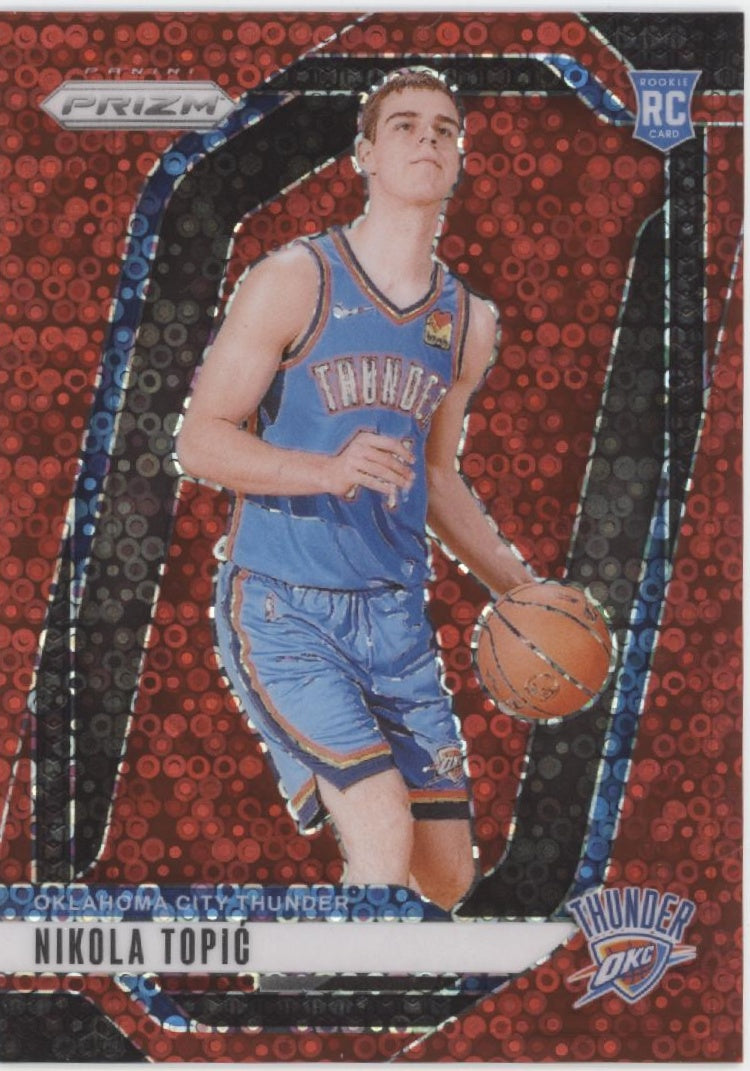 Nikola Topic 2024-25 Panini Prizm Red Fast Break Prizm RC 062/100 #230 #2
