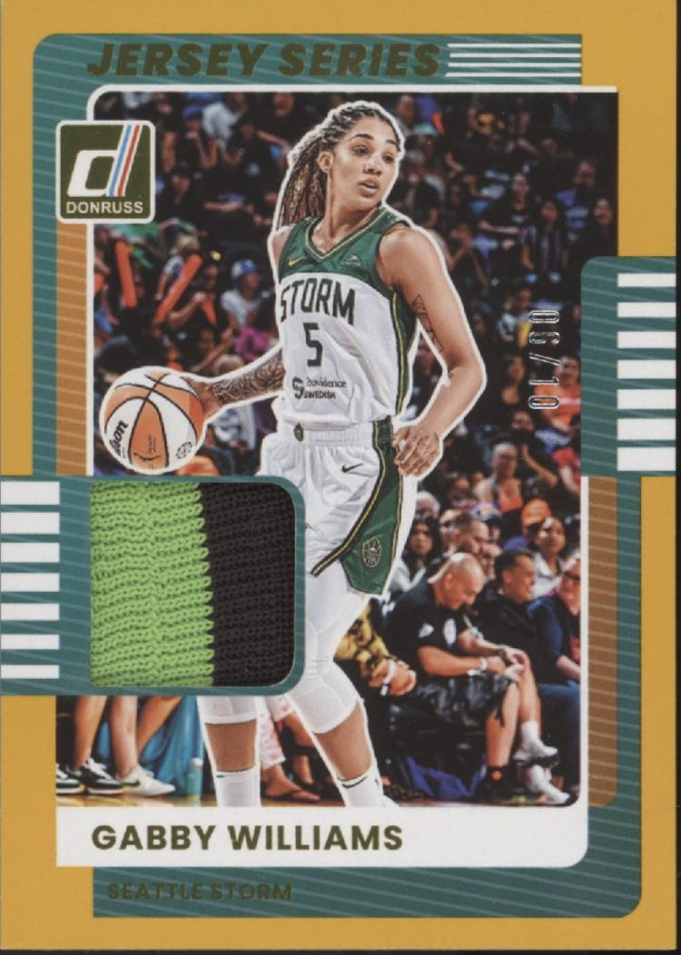 Gabby Williams 2025 Panini WNBA Donruss Jersey Series Swatch 06/10 #47