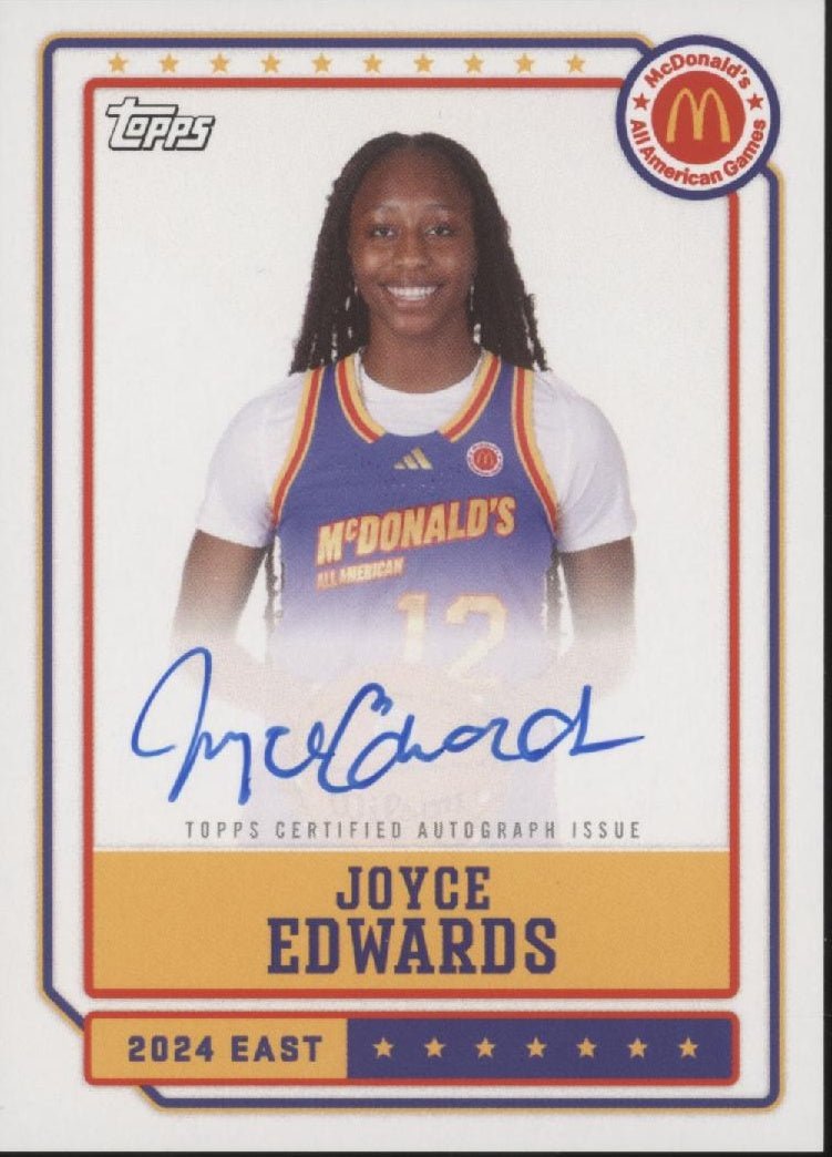 Joyce Edwards 2024 Topps Chrome McDonald's All American Auto #EA-JE