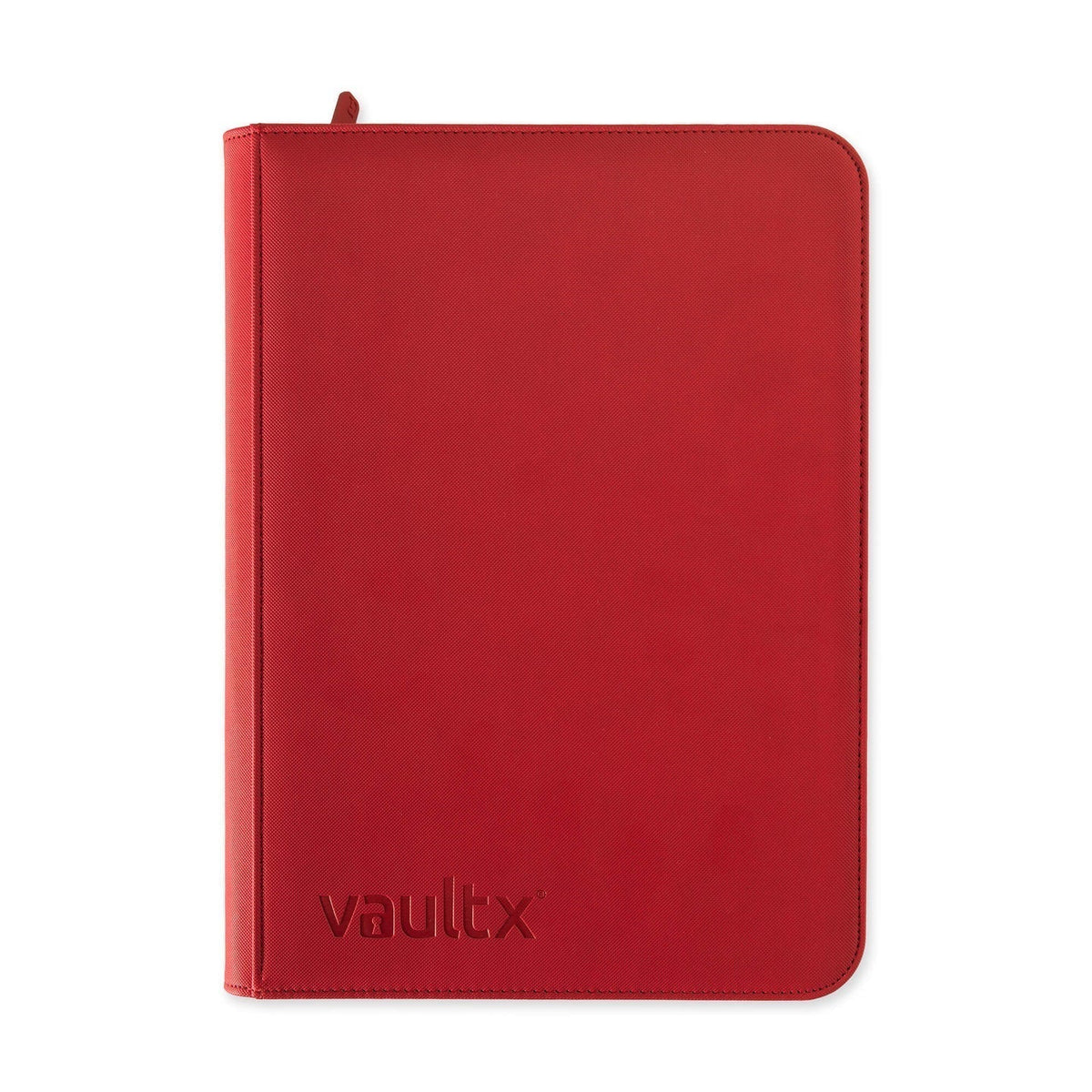 Vaultx 9-Pocket Exo-Tec Zip Binder - Fire Red