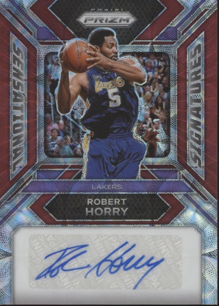 Robert Horry 2023-24 Panini Prizm Sensational Signatures Scope Prizm Auto 58/88