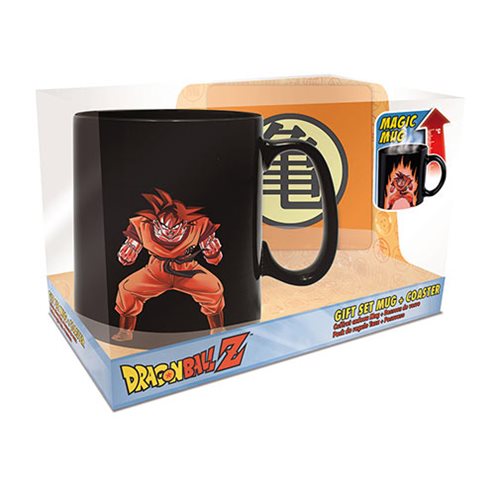 Dragon Ball Z Goku Heat Changing Mug & Coaster (Black)