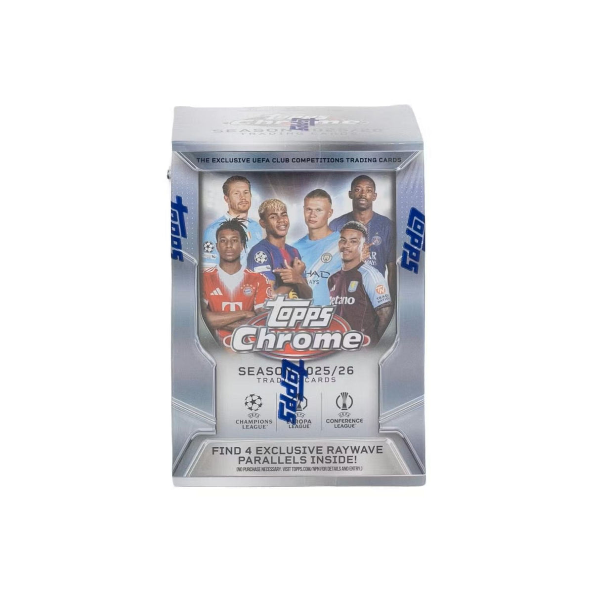 2025-26 Topps Chrome UEFA Club Competitions Soccer Blaster Box