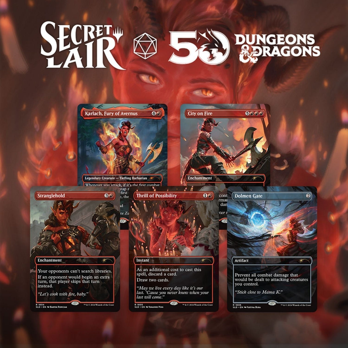 Magic the Gathering: Karlach's Rage Secret Lair Drop Series [Non-Foil Edition]