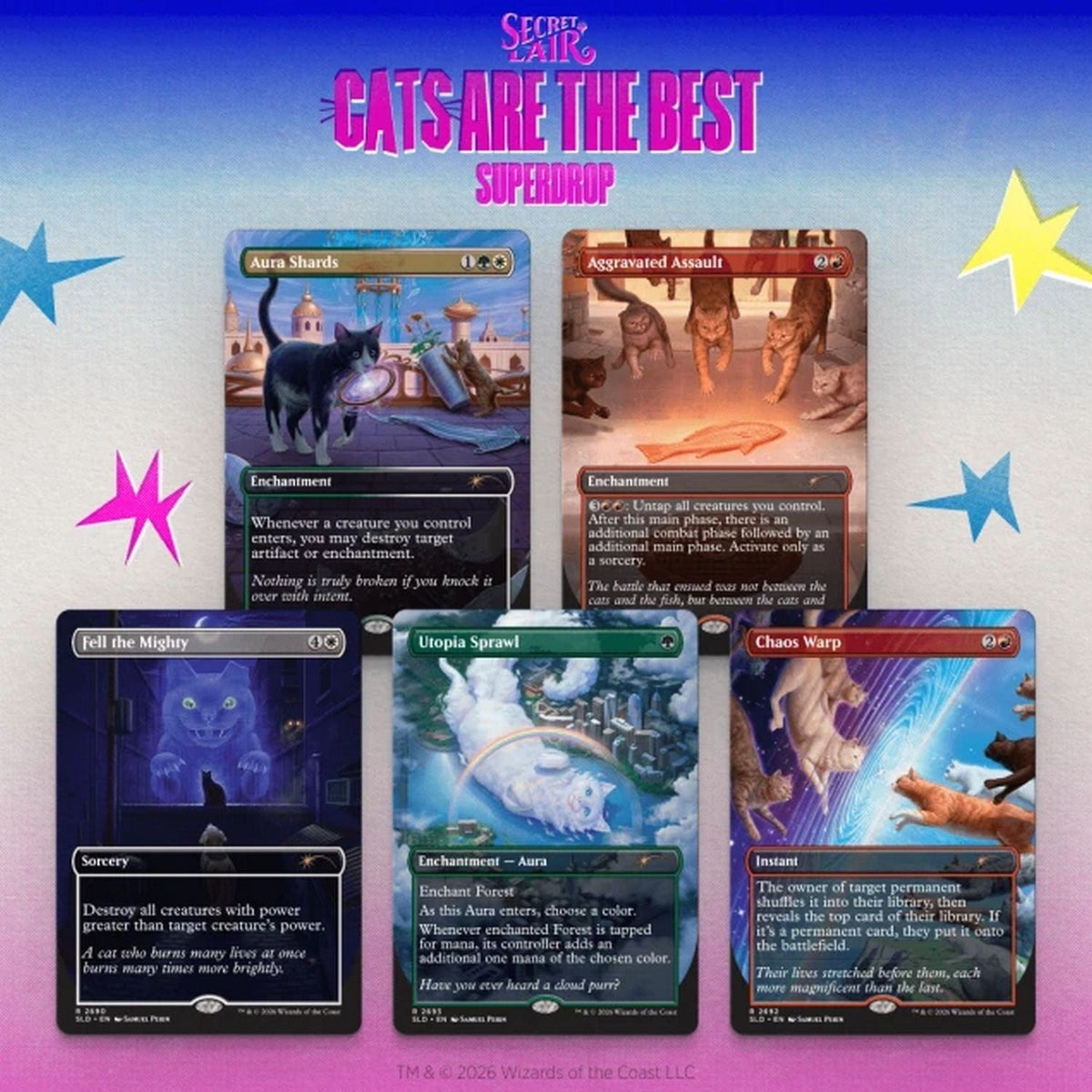 Magic the Gathering: Cats of Chaos Secret Lair