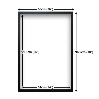 Wooden Black Picture Frame - Maxi - 61 x 91.5cm