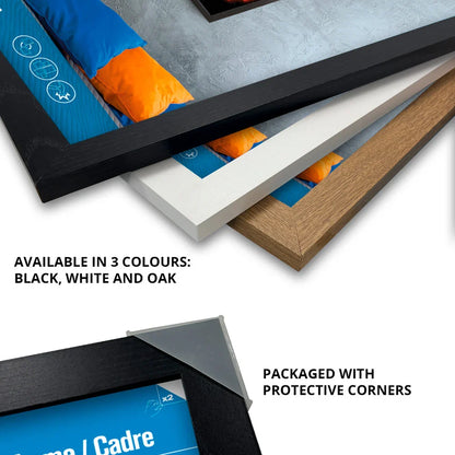 Wooden Black Picture Frame - Maxi - 61 x 91.5cm