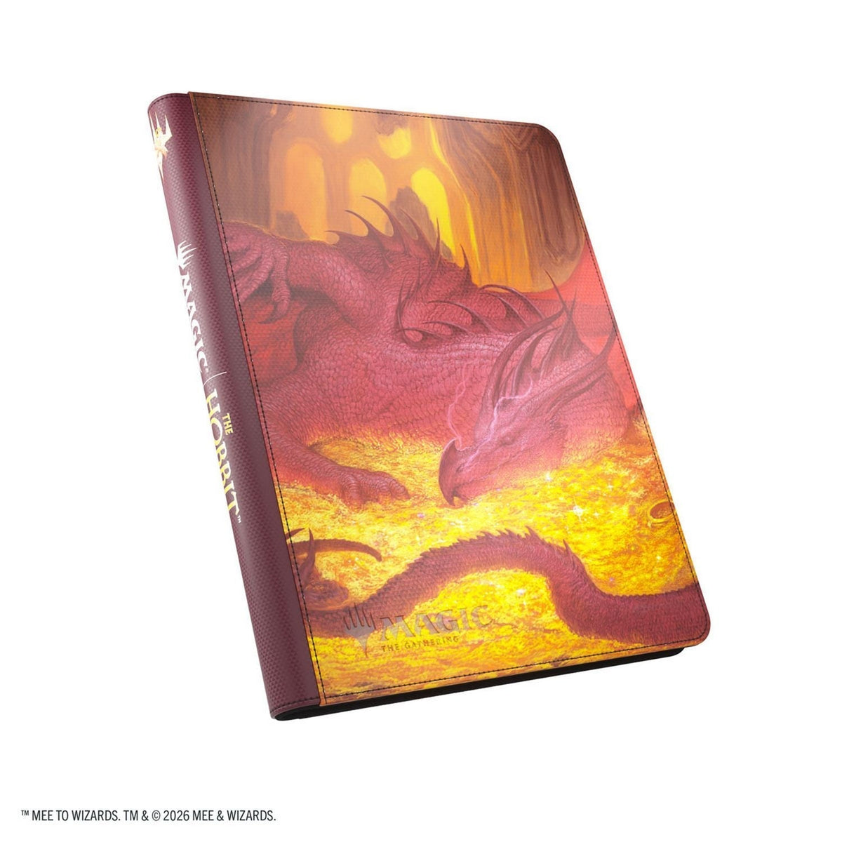 Gamegenic: Magic: The Gathering | The Hobbit Zip-Up Album 18-Pocket (Smaug's Mox Amber)