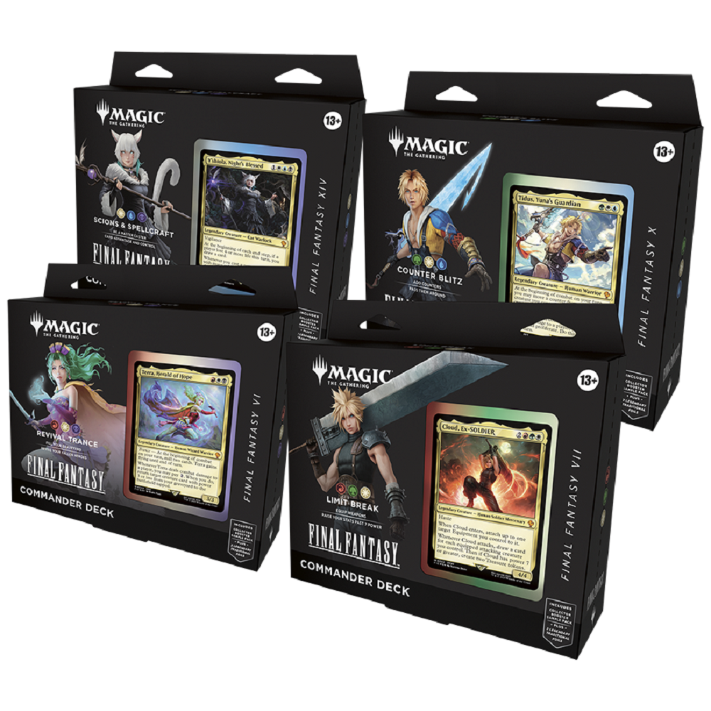 Magic the Gathering: Final Fantasy Commander Deck Set (Set-of-4)