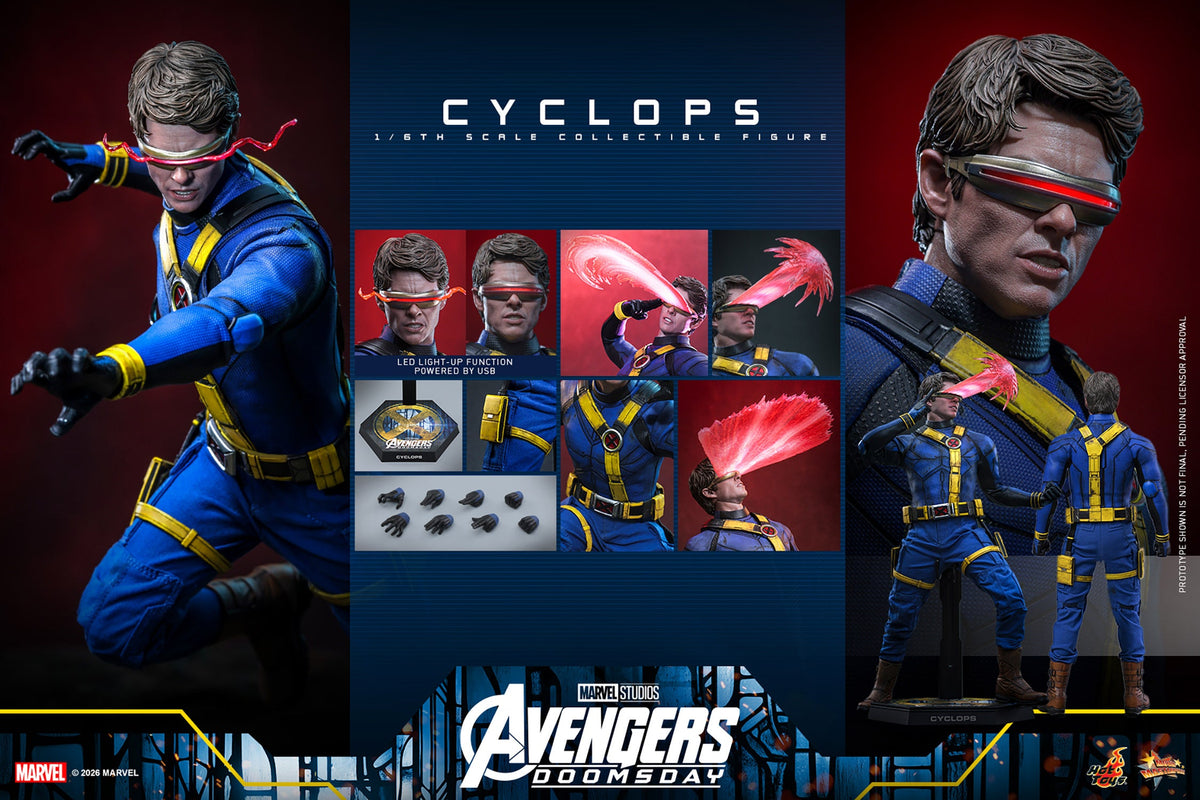 Hot Toys Cyclops (Avengers: Doomsday) 1/6 Scale Action Figure