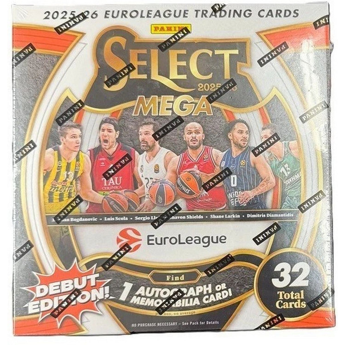 2025-26 Panini Select Euroleague Basketball Hobby Mega Box