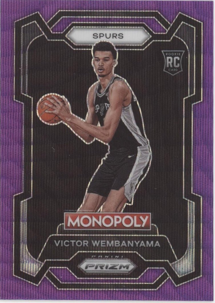 Victor Wembanyama 2023-24 Panini Prizm Monopoly Purple Wave Prizm RC #81
